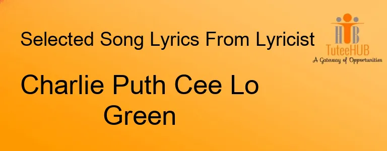 Charlie Puth Cee Lo Green