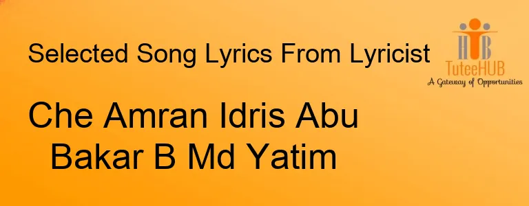 Che Amran Idris Abu Bakar B Md Yatim