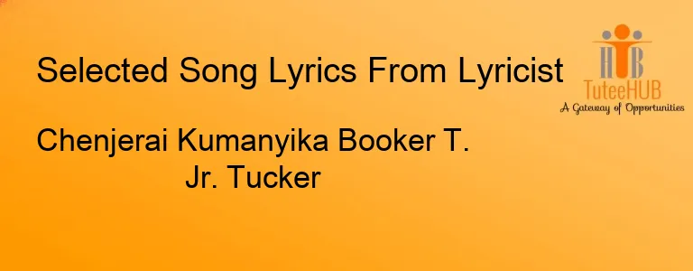 Chenjerai Kumanyika Booker T. Jr. Tucker