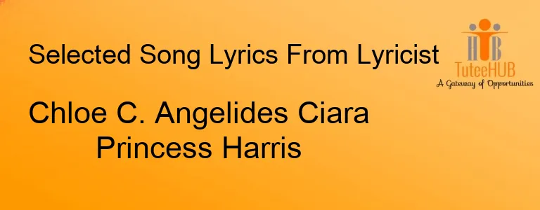 Chloe C. Angelides Ciara Princess Harris