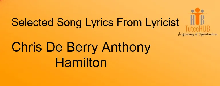Chris De Berry Anthony Hamilton