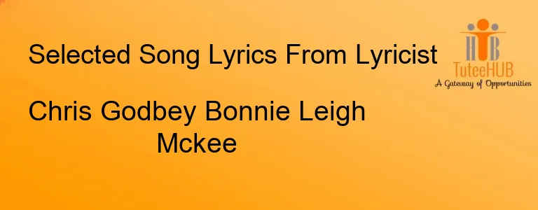 Chris Godbey Bonnie Leigh Mckee