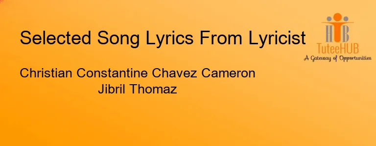 Christian Constantine Chavez Cameron Jibril Thomaz