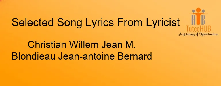 Christian Willem Jean M. Blondieau Jean-antoine Bernard