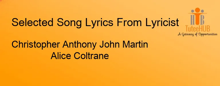 Christopher Anthony John Martin Alice Coltrane