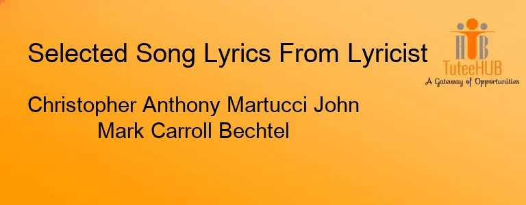 Christopher Anthony Martucci John Mark Carroll Bechtel