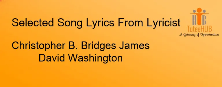 Christopher B. Bridges James David Washington