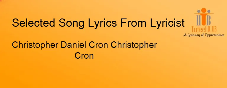 Christopher Daniel Cron Christopher Cron