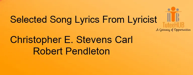 Christopher E. Stevens Carl Robert Pendleton