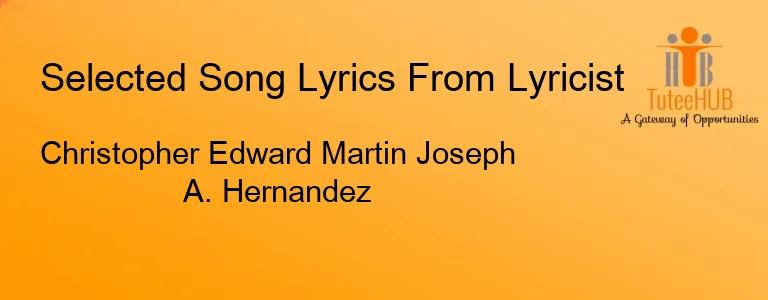 Christopher Edward Martin Joseph A. Hernandez