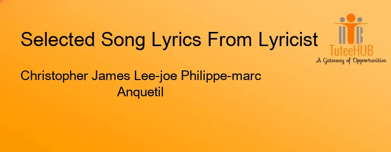Christopher James Lee-joe Philippe-marc Anquetil