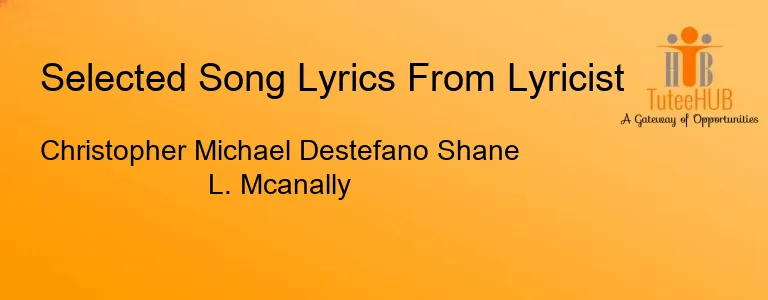 Christopher Michael Destefano Shane L. Mcanally