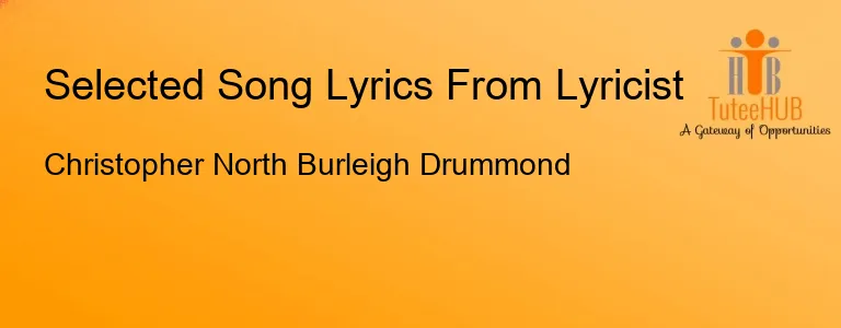Christopher North Burleigh Drummond