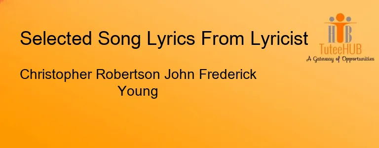 Christopher Robertson John Frederick Young