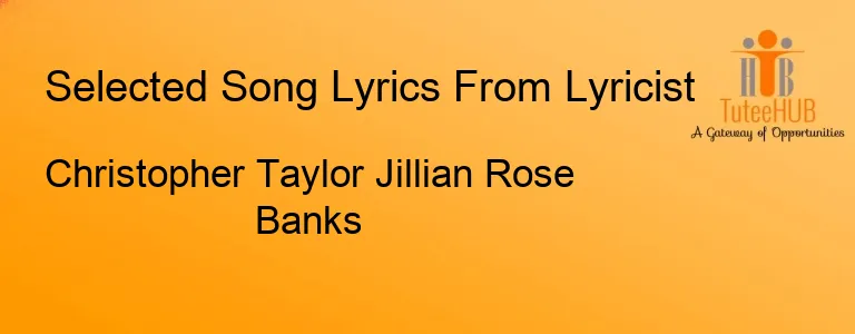Christopher Taylor Jillian Rose Banks