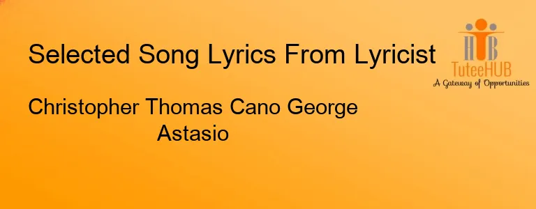 Christopher Thomas Cano George Astasio