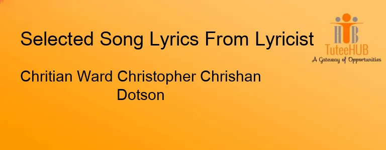 Chritian Ward Christopher Chrishan Dotson