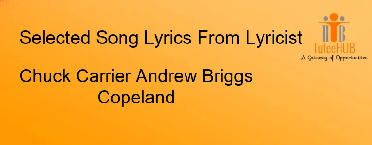 Chuck Carrier Andrew Briggs Copeland