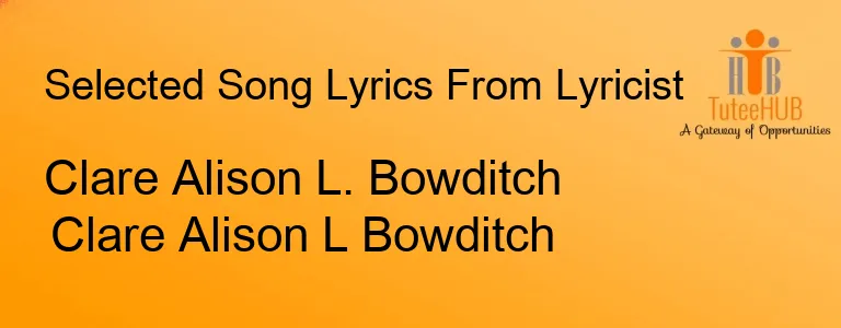 Clare Alison L. Bowditch Clare Alison L Bowditch