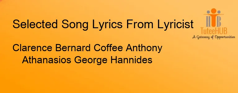 Clarence Bernard Coffee Anthony Athanasios George Hannides