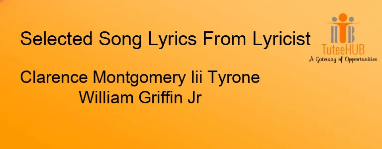Clarence Montgomery Iii Tyrone William Griffin Jr