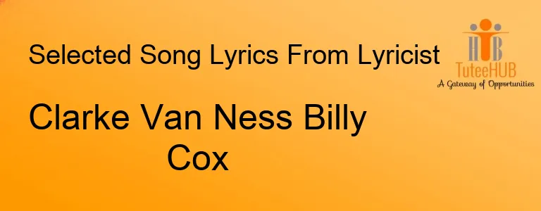 Clarke Van Ness Billy Cox