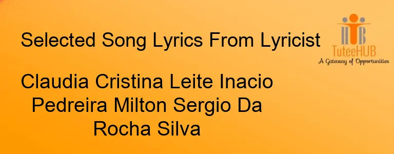 Claudia Cristina Leite Inacio Pedreira Milton Sergio Da Rocha Silva