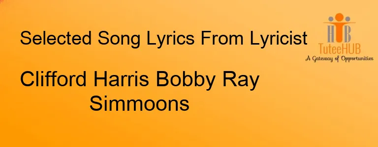 Clifford Harris Bobby Ray Simmoons