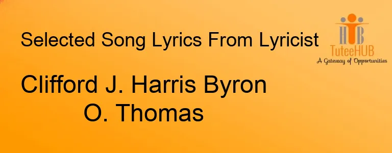 Clifford J. Harris Byron O. Thomas