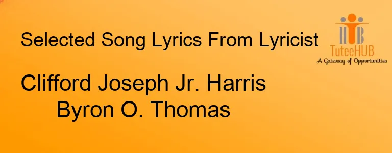 Clifford Joseph Jr. Harris Byron O. Thomas