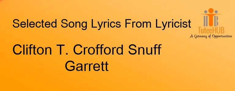 Clifton T. Crofford Snuff Garrett