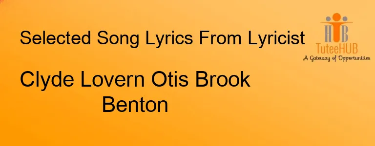 Clyde Lovern Otis Brook Benton