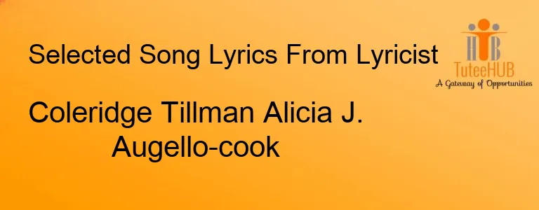 Coleridge Tillman Alicia J. Augello-cook