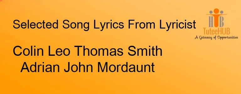 Colin Leo Thomas Smith Adrian John Mordaunt