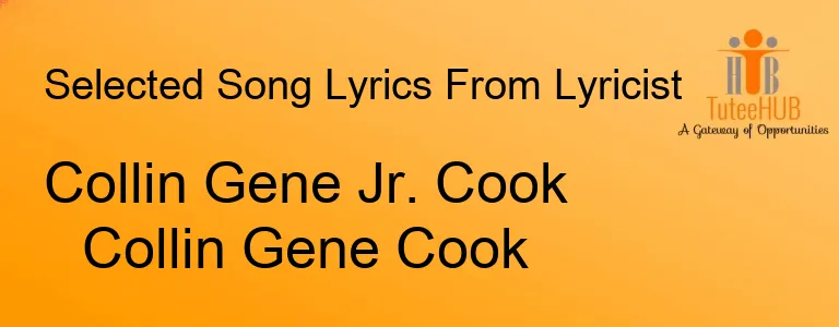Collin Gene Jr. Cook Collin Gene Cook