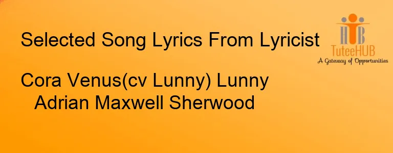 Cora Venus(cv Lunny) Lunny Adrian Maxwell Sherwood