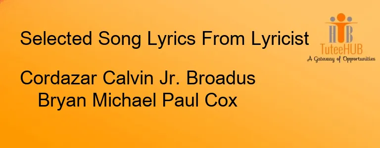 Cordazar Calvin Jr. Broadus Bryan Michael Paul Cox