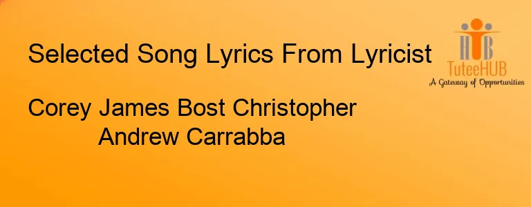 Corey James Bost Christopher Andrew Carrabba