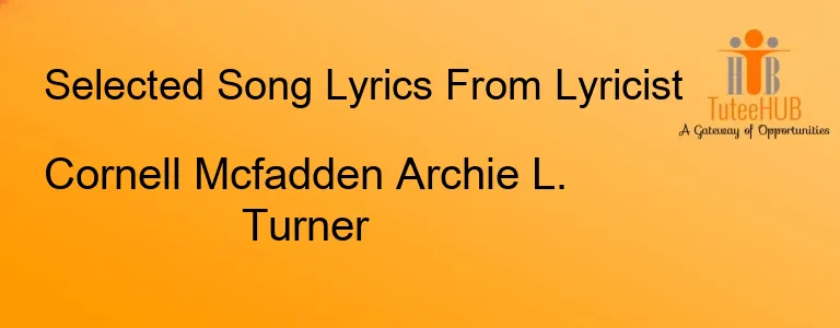 Cornell Mcfadden Archie L. Turner