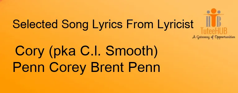 Cory (pka C.l. Smooth) Penn Corey Brent Penn