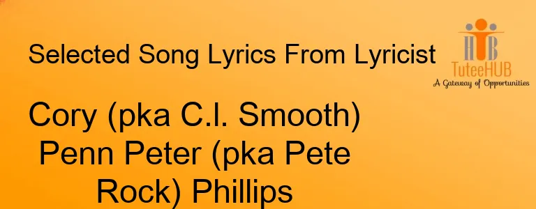 Cory (pka C.l. Smooth) Penn Peter (pka Pete Rock) Phillips