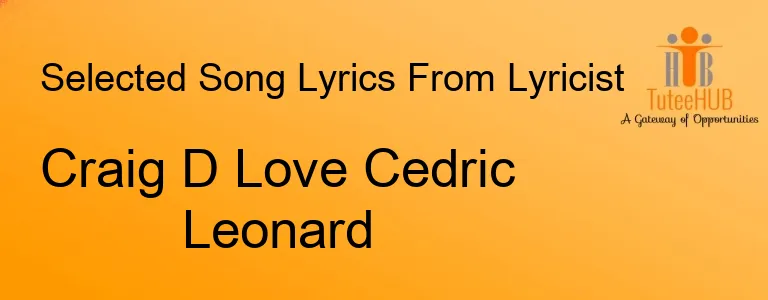 Craig D Love Cedric Leonard