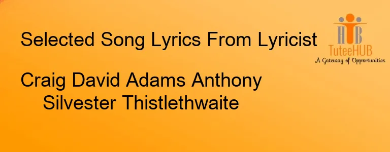 Craig David Adams Anthony Silvester Thistlethwaite