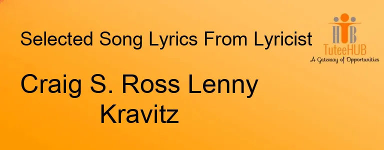 Craig S. Ross Lenny Kravitz