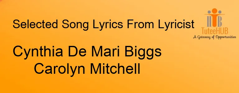 Cynthia De Mari Biggs Carolyn Mitchell