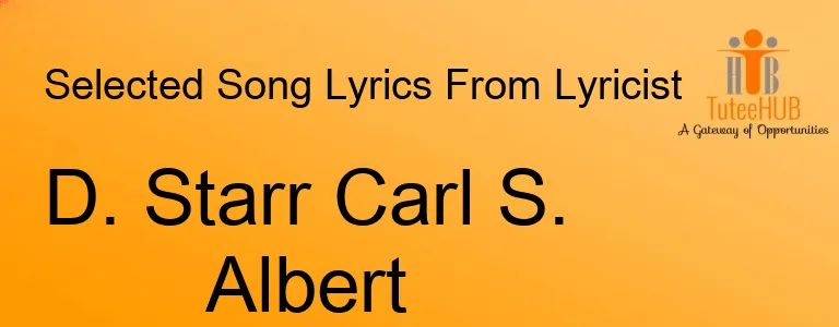 D. Starr Carl S. Albert