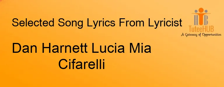 Dan Harnett Lucia Mia Cifarelli
