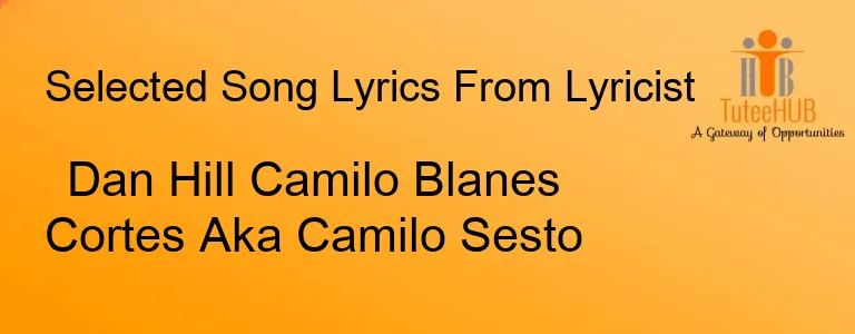 Dan Hill Camilo Blanes Cortes Aka Camilo Sesto