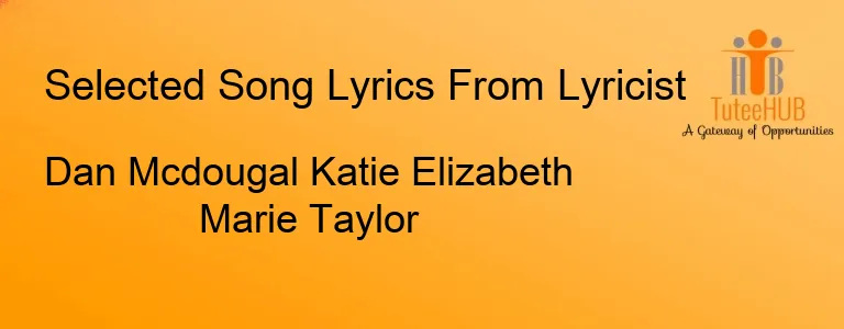 Dan Mcdougal Katie Elizabeth Marie Taylor