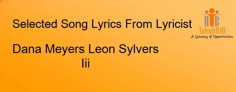 Dana Meyers Leon Sylvers Iii